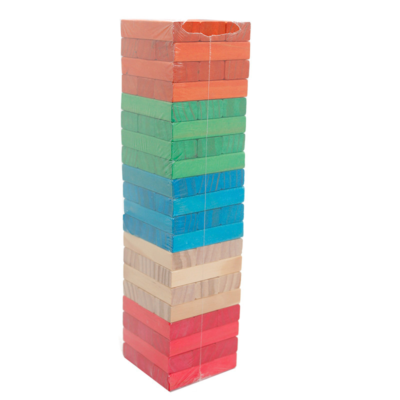 Wooden Building Blocks Set for Kids Lewo Wooden Stacking Board Games